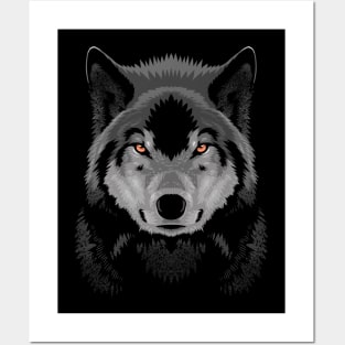 Amazing  shadow wolf Posters and Art